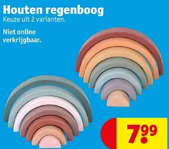 Kruidvat Houten regenboog aanbieding