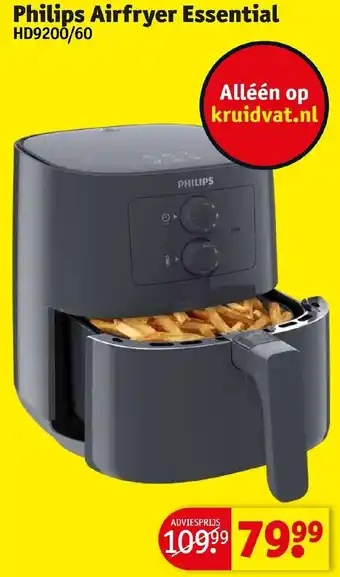 Kruidvat Philips  airfryer essentials aanbieding