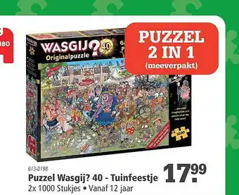 Marskramer Puzzel wasgij? 40 - tuinfeestje aanbieding