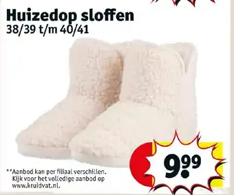 Kruidvat Huizedop sloffen aanbieding