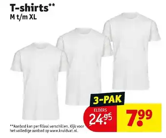 Kruidvat T-shirts aanbieding