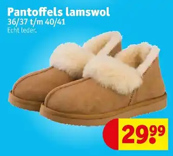 Kruidvat Pantoffels lamswol aanbieding