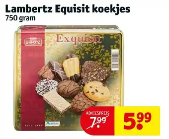 Kruidvat Lambertz equisit koekjes 750g aanbieding