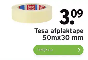 GAMMA Tesa afplaktape 50mx30 mm aanbieding