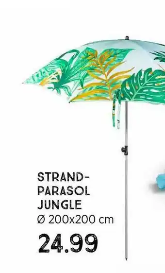 Xenos Strandparasol jungle Ø 200x200 Cm aanbieding