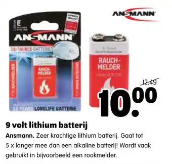 Plentyparts 9 volt lithium batterij aanbieding