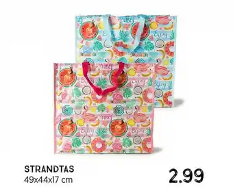 Xenos Strandtas 49x44x17 Cm aanbieding