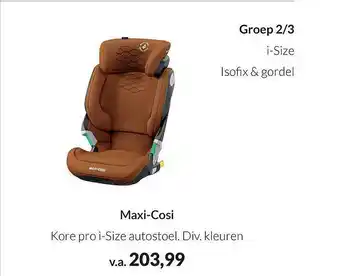 Babypark Maxi-cosi kore pro i-size autostoel aanbieding