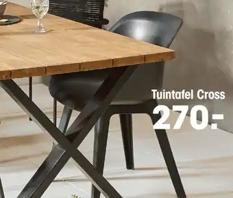Kwantum Tuintafel Cross aanbieding