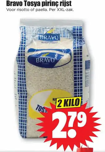 Dirk Bravo Tosya pirinc rijst 2 kilo aanbieding