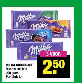 Big Bazar Milka chocolade aanbieding