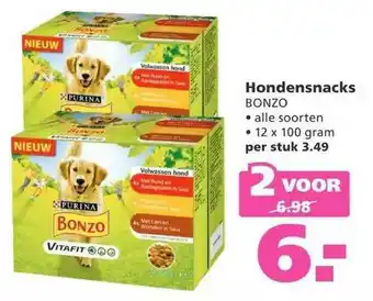 Ranzijn Hondensnacks purina bonzo aanbieding