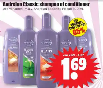 Dirk Andrelon Classic shampoo of conditioner 300 ml aanbieding