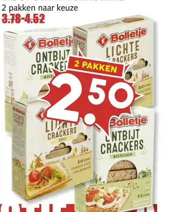 MCD Supermarkt Bolletje lichte crackers of ontbijt crackers aanbieding