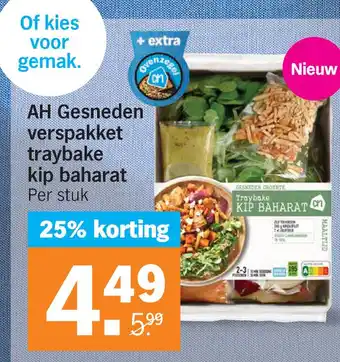 Albert Heijn Ah gesneden verspakket traybake kip baharat aanbieding