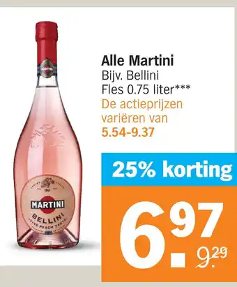 Albert Heijn Alle martini bijv. bellini aanbieding