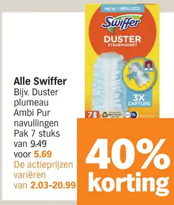 Albert Heijn Alle swiffer aanbieding