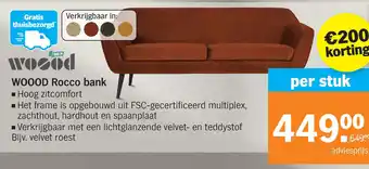 Albert Heijn Woood rocco bank aanbieding