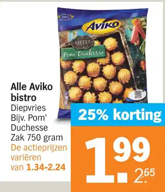 Albert Heijn Alle aviko bistro diepvries aanbieding