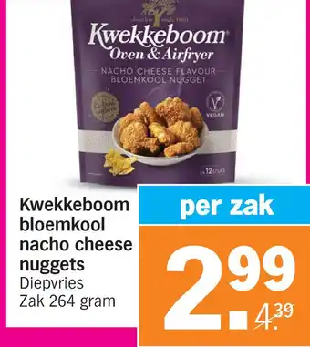 Albert Heijn Kwekkeboom bloemkool nacho cheese nuggets aanbieding