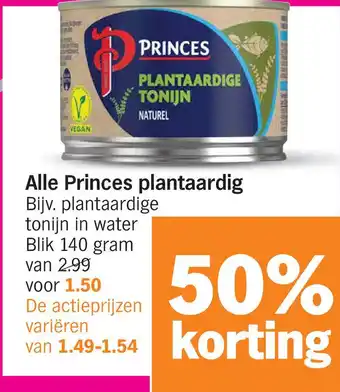 Albert Heijn Alle princes plantaardig aanbieding