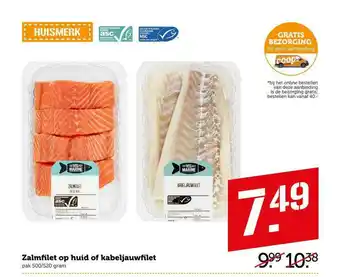 CoopCompact Zalmfilet op huid of kabeljauwfilet 500/520 gram aanbieding