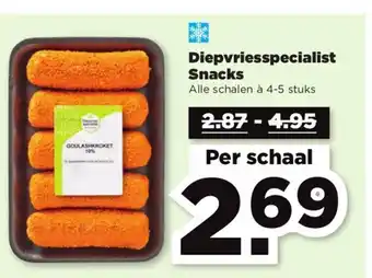 PLUS Diepvriesspecialist Snacks aanbieding