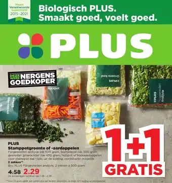 PLUS Stamppotgroente of-aardappelen aanbieding