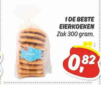 Dekamarkt 1 de Beste eierkoeken 300 gram aanbieding