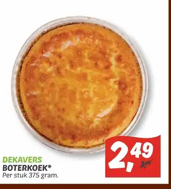 Dekamarkt Dekavers boterkoek  375 gram aanbieding