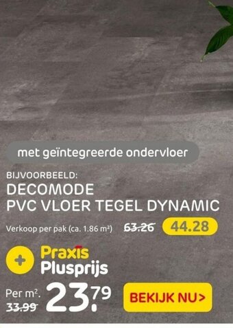 Praxis Decomode pvc vloer tegel dynamic aanbieding