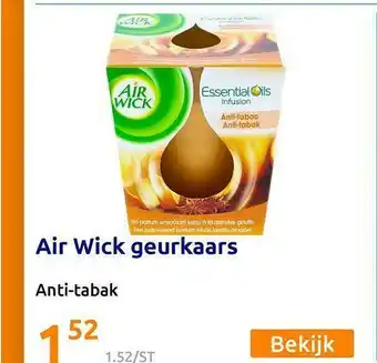 Action Air Wick Geurkaars Anti-Tabak aanbieding