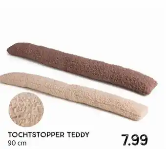 Xenos Tochtstopper Teddy 90 cm aanbieding