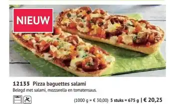 Bofrost Pizza baguettes salami aanbieding