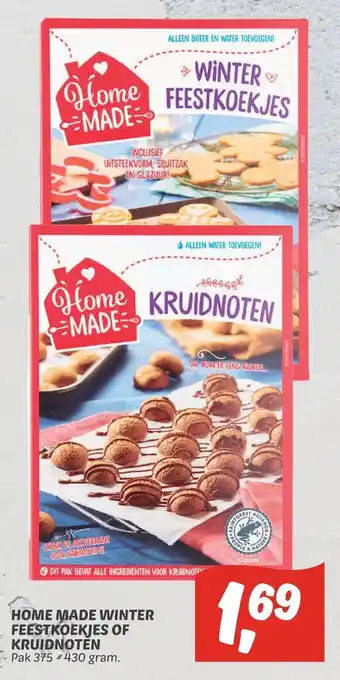 Dekamarkt Home made winter feestkoekjes of kruidnoten aanbieding