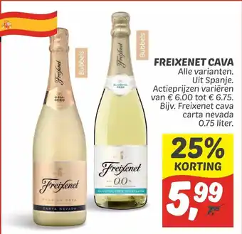 Dekamarkt Freixenet cava 0.75 liter aanbieding