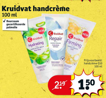 Kruidvat Kruidvat handcrème aanbieding