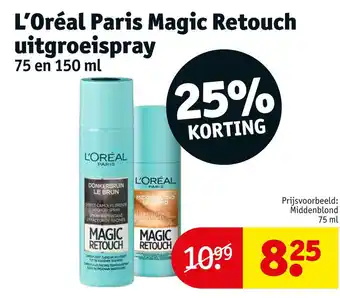 Kruidvat L'oréal paris magic retouch uitgroeispray aanbieding