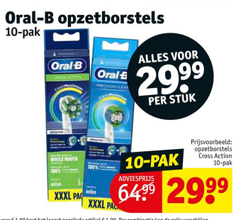 Kruidvat Oral-b opzetborstels aanbieding
