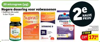 Kruidvat Davitamon vitamine d3 forte 2 x 75 smelttabletten aanbieding