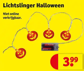 Kruidvat Lichtslinger halloween aanbieding