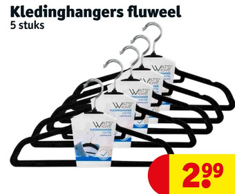 Kruidvat Kledinghangers fluweel aanbieding