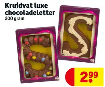 Kruidvat Kruidvat luxe chocoladeletter aanbieding
