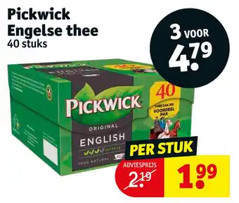 Kruidvat Pickwick engelse thee aanbieding