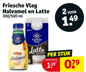 Kruidvat Friesche vlag halvamel en latte aanbieding