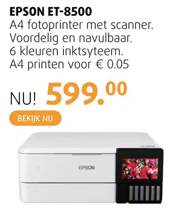 Foto de Vakman EPSON ET-8500 aanbieding