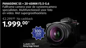 Foto de Vakman PANASONIC S5 + 20-60MM F3.5-5.6 aanbieding