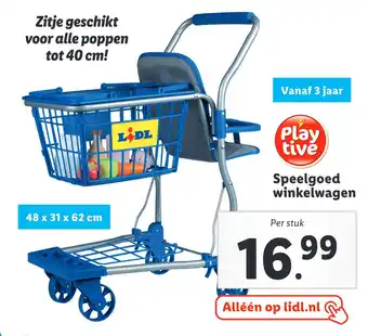 Lidl Speelgoed winkelwagen aanbieding