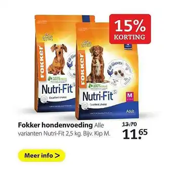 Boerenbond Fokker Hondenvoeding 15% Korting aanbieding