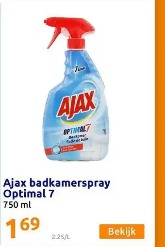 Action Ajax Badkamerspray Optimal 7 750 Ml aanbieding